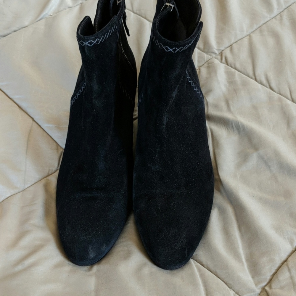 Italian Black suede ankle boots